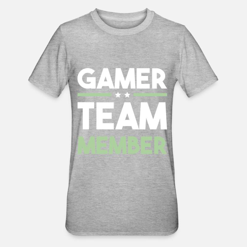 Équipe de joueurs - T-shirt polycoton Unisexe - gris chiné