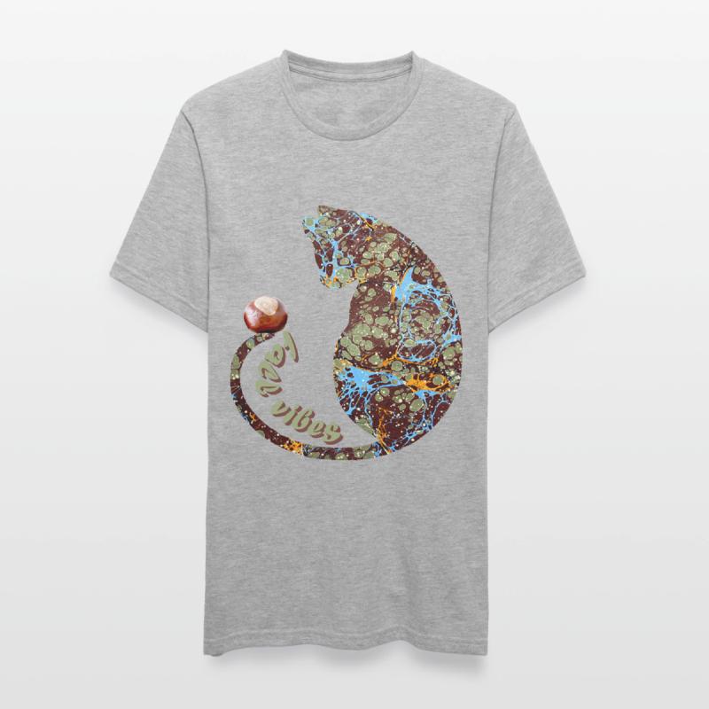 Chat avec châtaignier E 85 T-shirt polycoton Unisexe