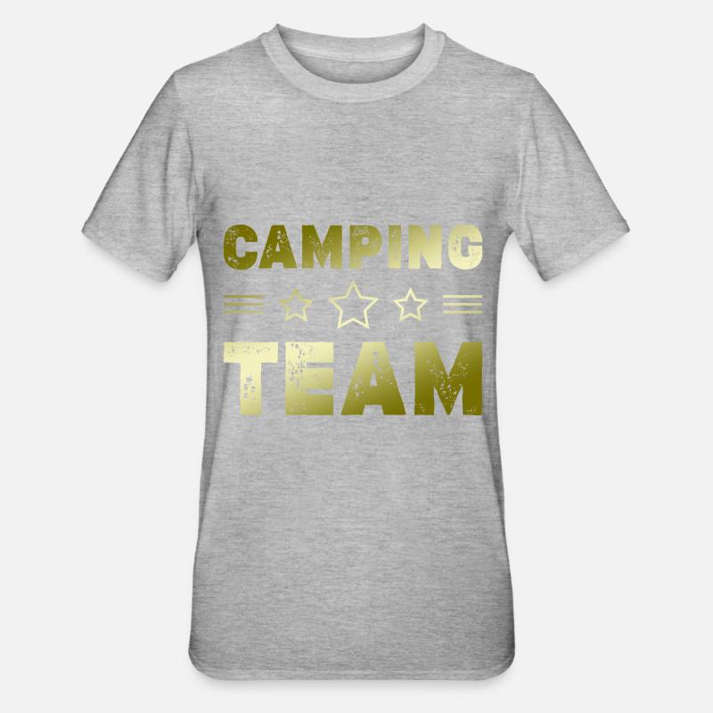 Équipe de camping - T-shirt polycoton Unisexe - gris chiné