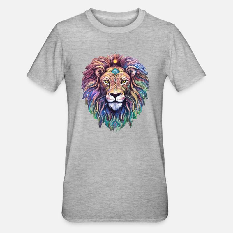 Léo Céleste - Majesté éthérée - T-shirt polycoton Unisexe - gris chiné