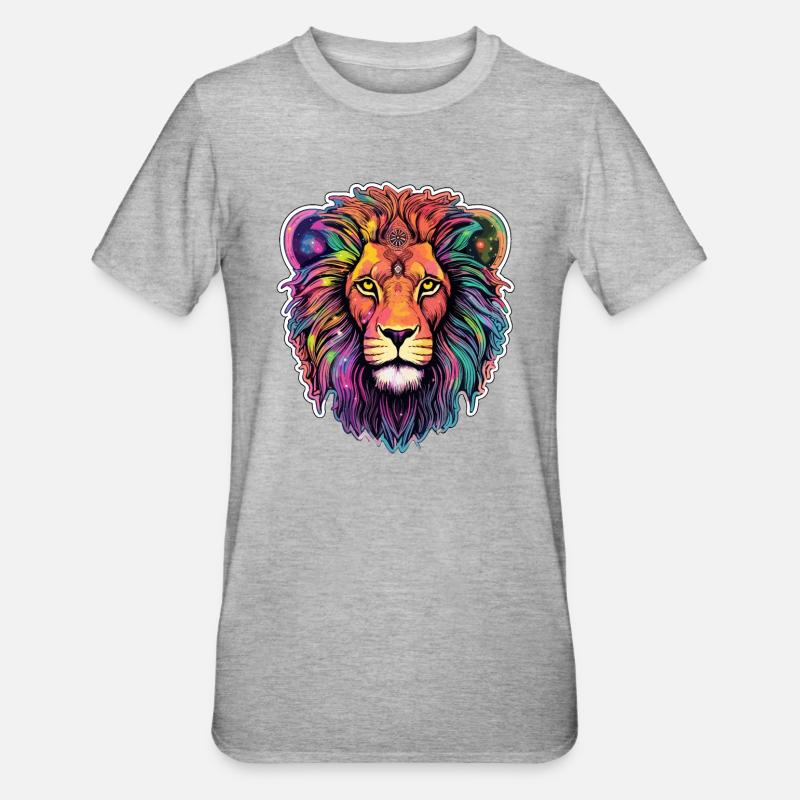 Léo Céleste - Rugissement céleste - T-shirt polycoton Unisexe - gris chiné
