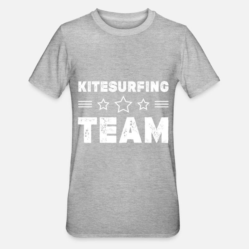 Équipe de kitesurf - T-shirt polycoton Unisexe - gris chiné
