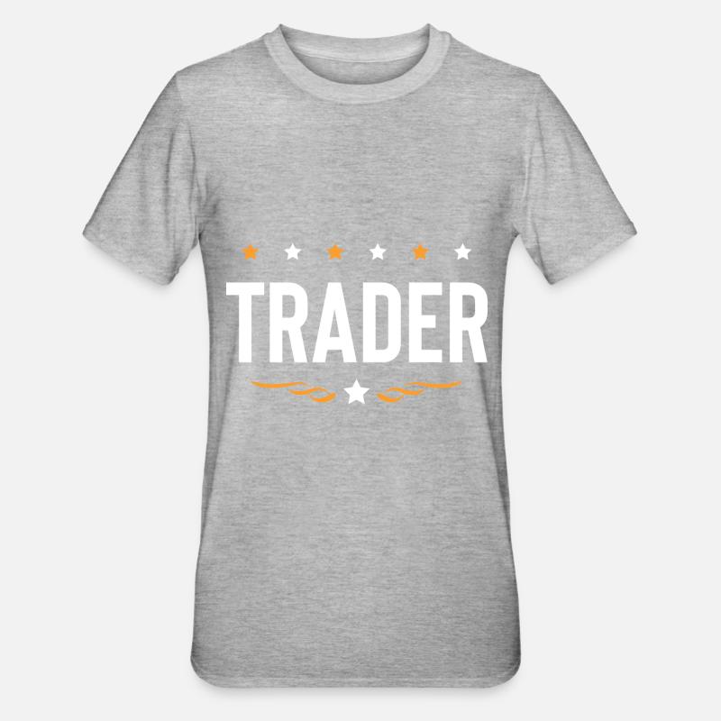 Trader Beruf - Unisex Polycotton T-Shirt - Grau meliert