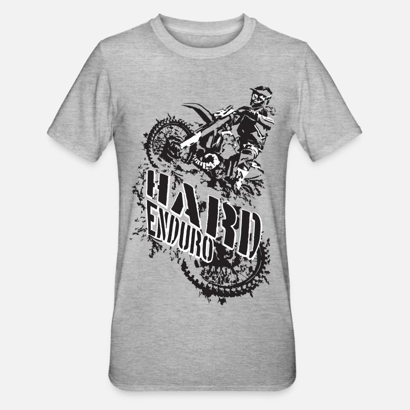 dur enduro - T-shirt polycoton Unisexe - gris chiné