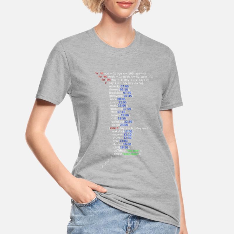 Ma vie - Java Code T-shirt polycoton Unisexe