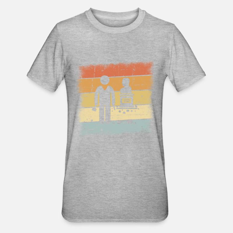 Bildhauer Geschenk - Unisex Polycotton T-Shirt - Grau meliert