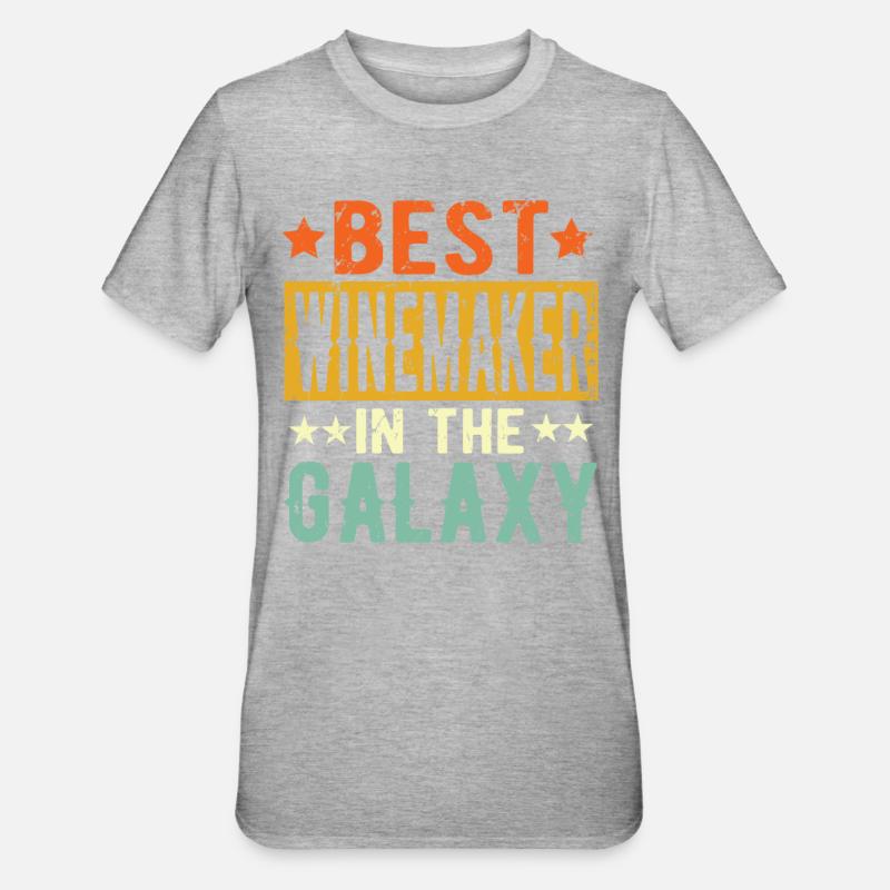 Meilleur winemaker jamais Winemaker Gift - T-shirt polycoton Unisexe - gris chiné