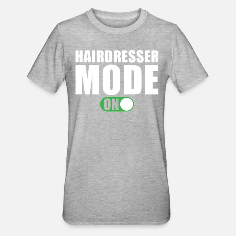 Mode coiffeur activé - T-shirt polycoton Unisexe - gris chiné