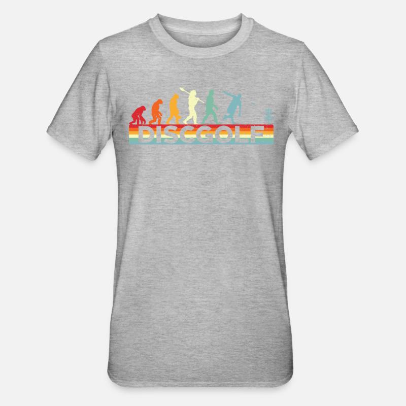 Disc Golf Evolution Disc Golf - T-shirt polycoton Unisexe - gris chiné