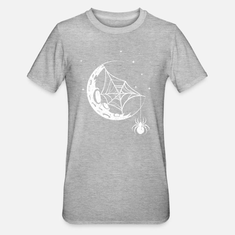 Spider Spider Web - Unisex Polycotton T-Shirt - heather grey