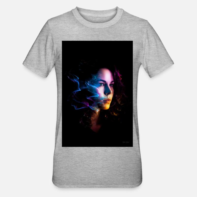 Sinnlich 5 - Unisex Polycotton T-Shirt - Grau meliert