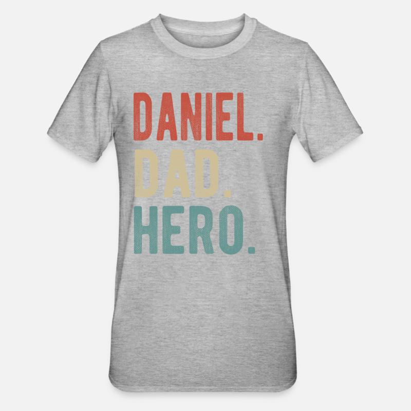Daniel Papa Held - Unisex Polycotton T-Shirt - Grau meliert