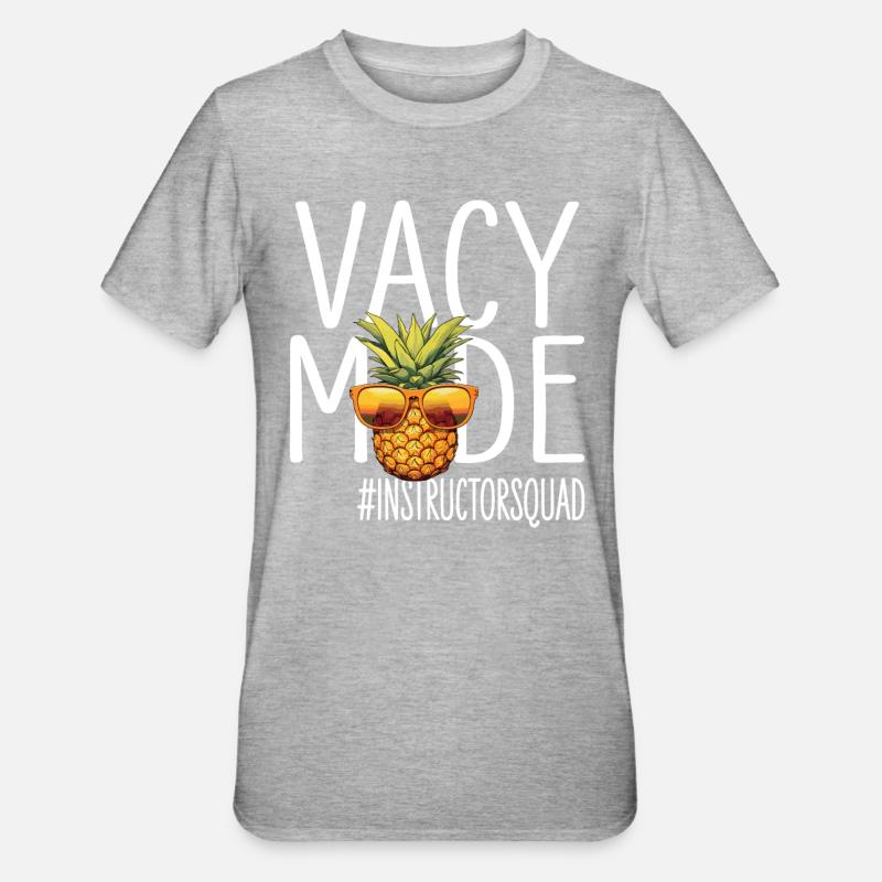 Instructeur Vacances Vacy Mode Instructeurescouade - T-shirt polycoton Unisexe - gris chiné
