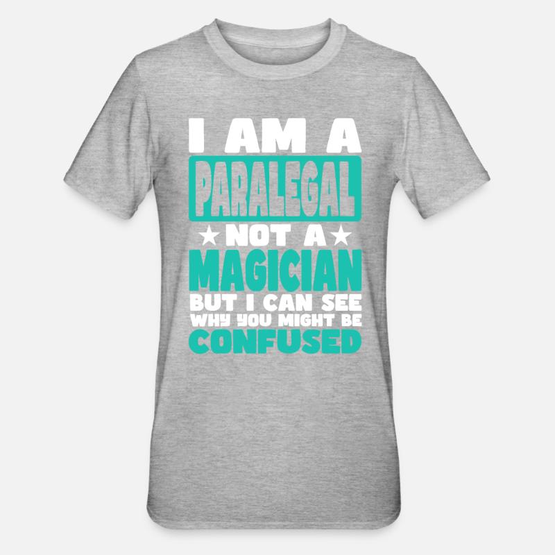Anwaltsgehilfe - Unisex Polycotton T-Shirt - Grau meliert