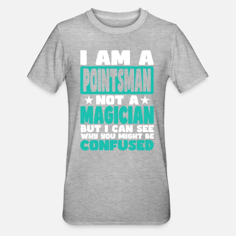 Pointsman - Unisex Polycotton T-Shirt - heather grey
