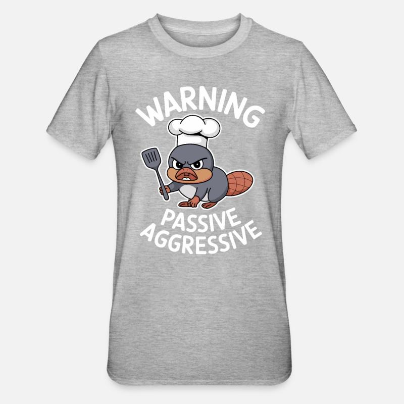 Beware Passive Aggressive Cook - Unisex Polycotton T-Shirt - undefined