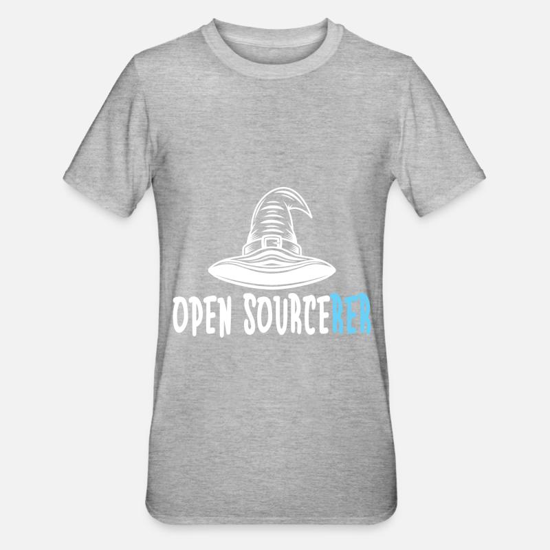 Programmierer Coder Software Entwickler - Unisex Polycotton T-Shirt - Grau meliert