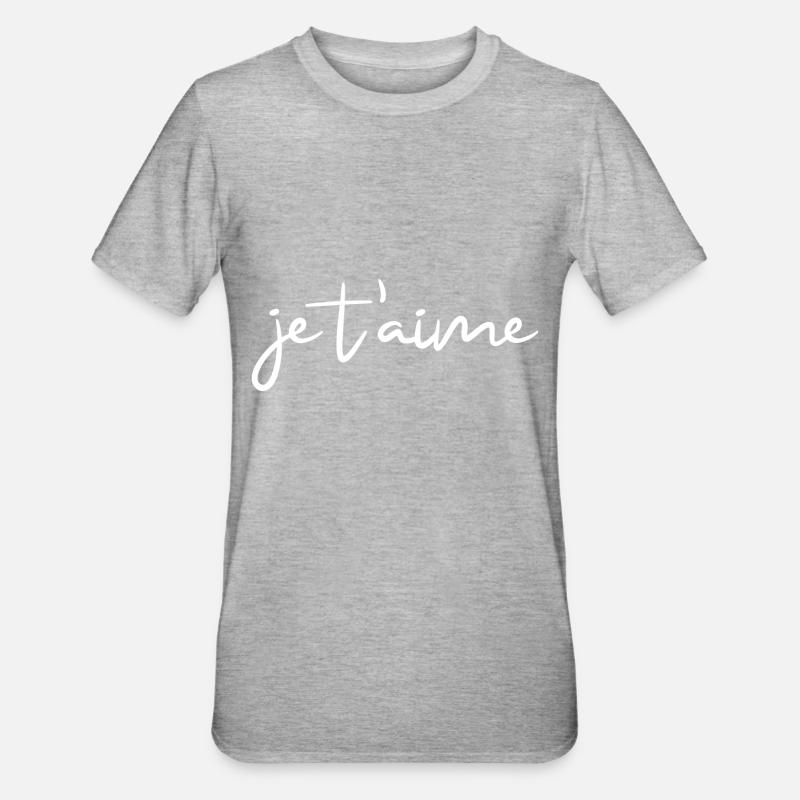 je t'aime - Unisex Polycotton T-Shirt - undefined