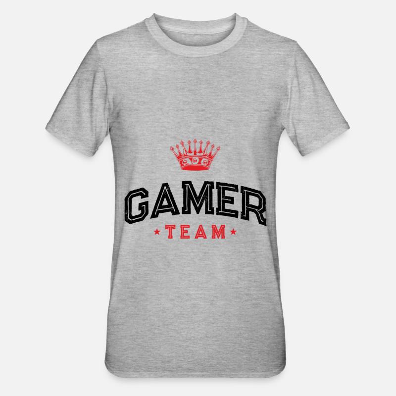 Équipe de joueurs - T-shirt polycoton Unisexe - gris chiné