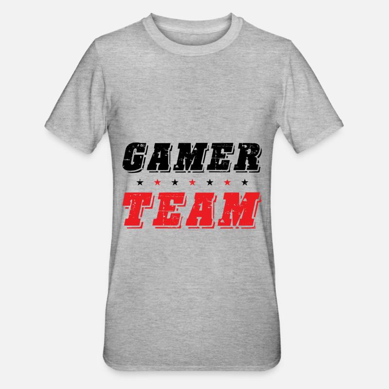 Équipe de joueurs - T-shirt polycoton Unisexe - gris chiné