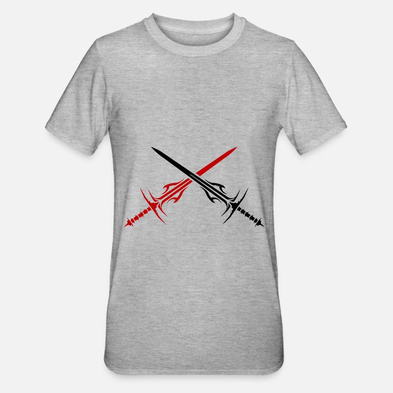 Élément d’épée - T-shirt polycoton Unisexe - gris chiné