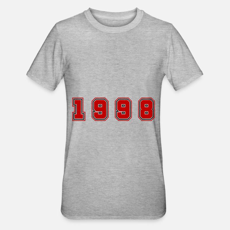 Numéro de l’année 1998 - T-shirt polycoton Unisexe - gris chiné