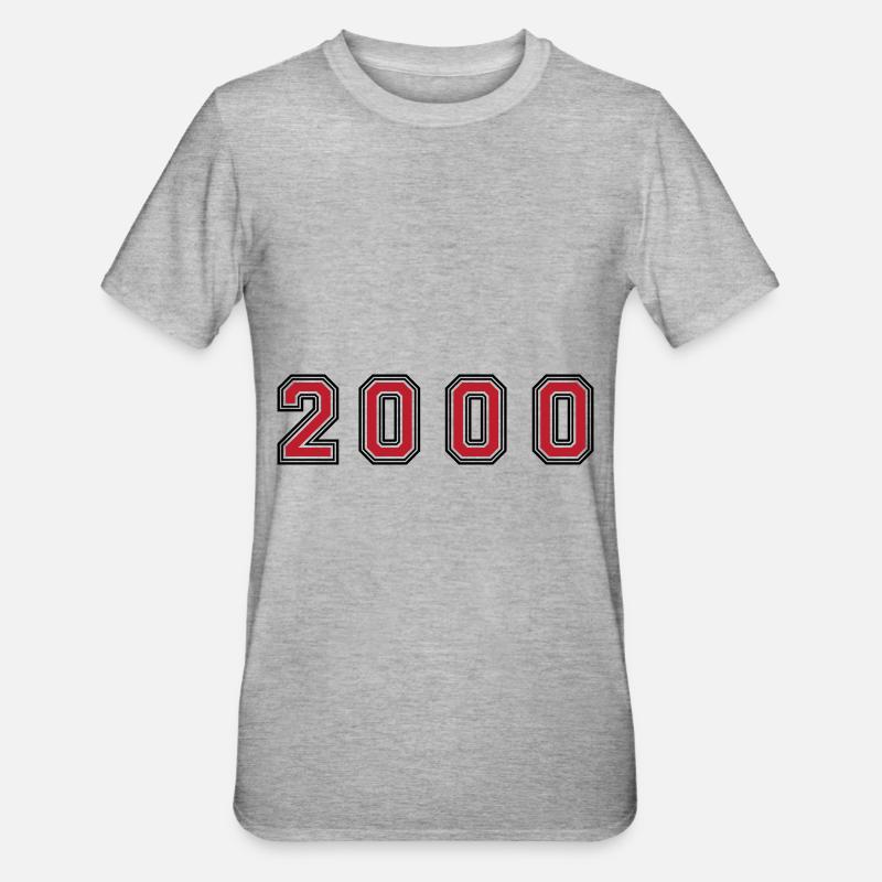Numéro de l’année 2000 - T-shirt polycoton Unisexe - gris chiné