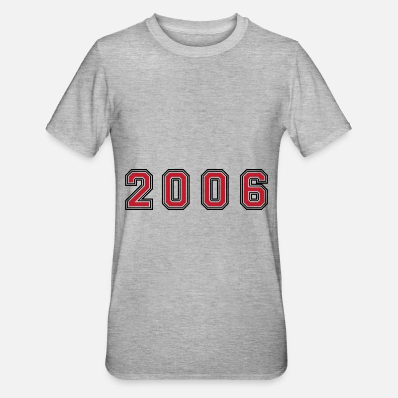 Numéro de l’année 2006 - T-shirt polycoton Unisexe - gris chiné