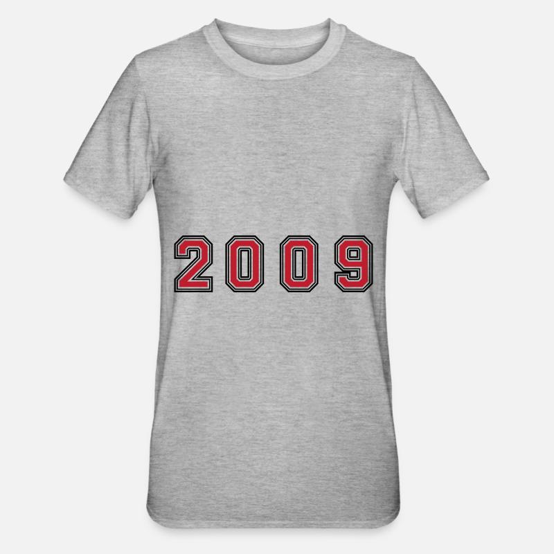 Numéro de l’année 2009 - T-shirt polycoton Unisexe - gris chiné
