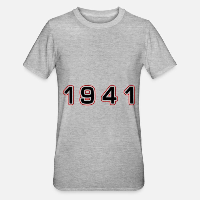 Numéro de l’année 1941 - T-shirt polycoton Unisexe - gris chiné