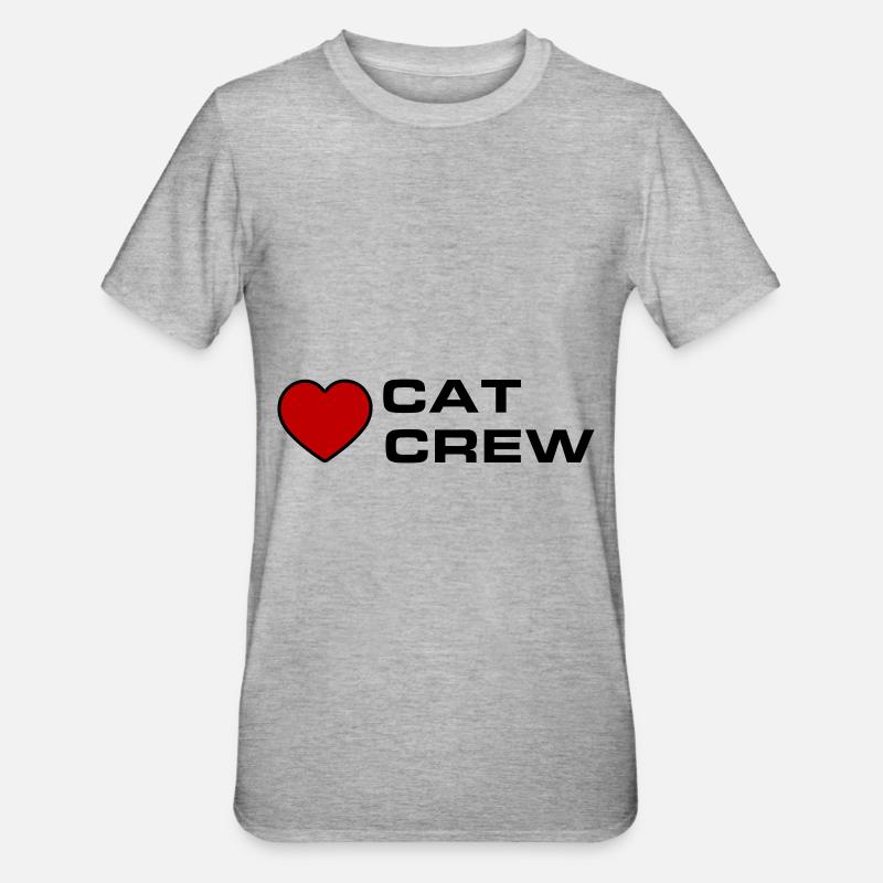 Équipage de chat - T-shirt polycoton Unisexe - gris chiné