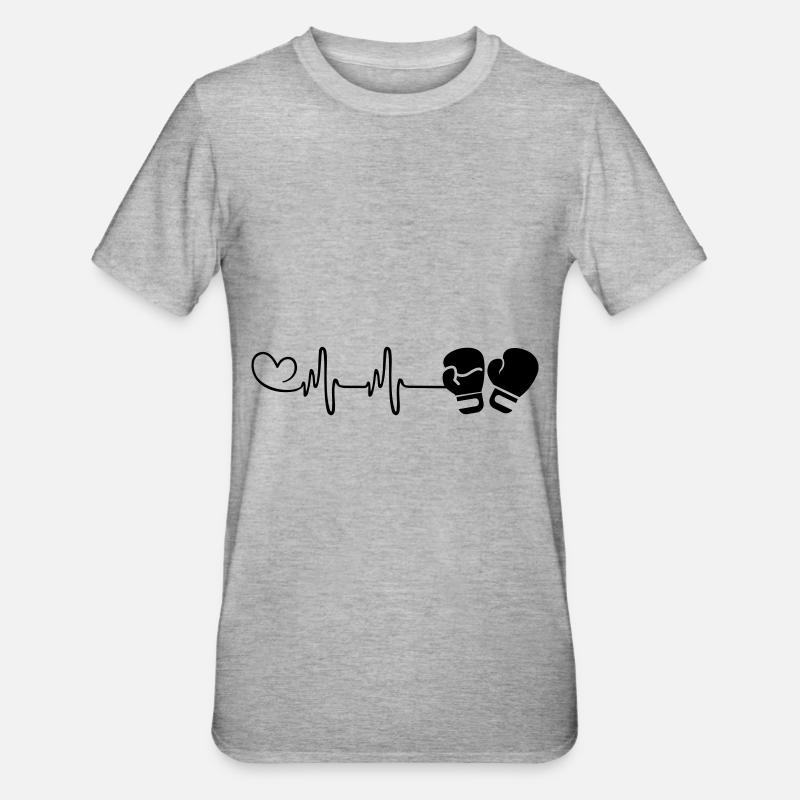 Gants de boxe Pulse Love - T-shirt polycoton Unisexe - gris chiné