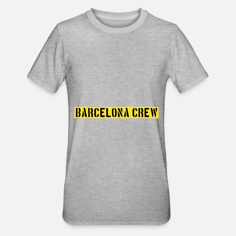 Équipage de Barcelone - T-shirt polycoton Unisexe - gris chiné