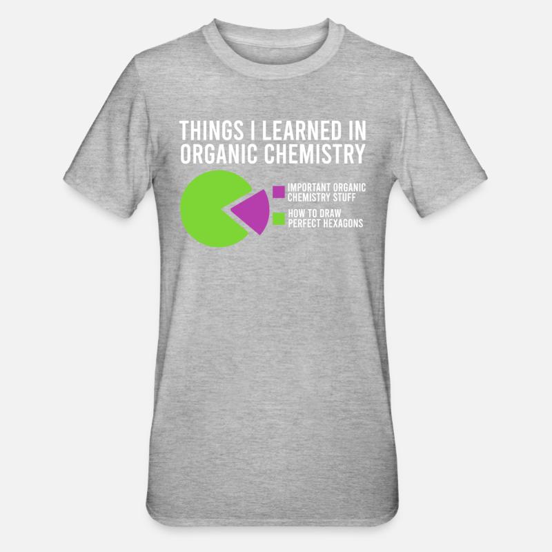 Cadeau de science chimiste chimiste - T-shirt polycoton Unisexe - gris chiné