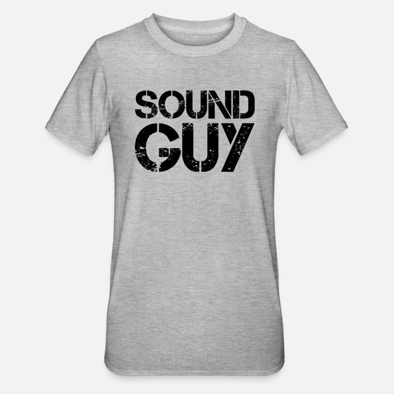 Tontechniker Tontechniker Musik - Unisex Polycotton T-Shirt - Grau meliert