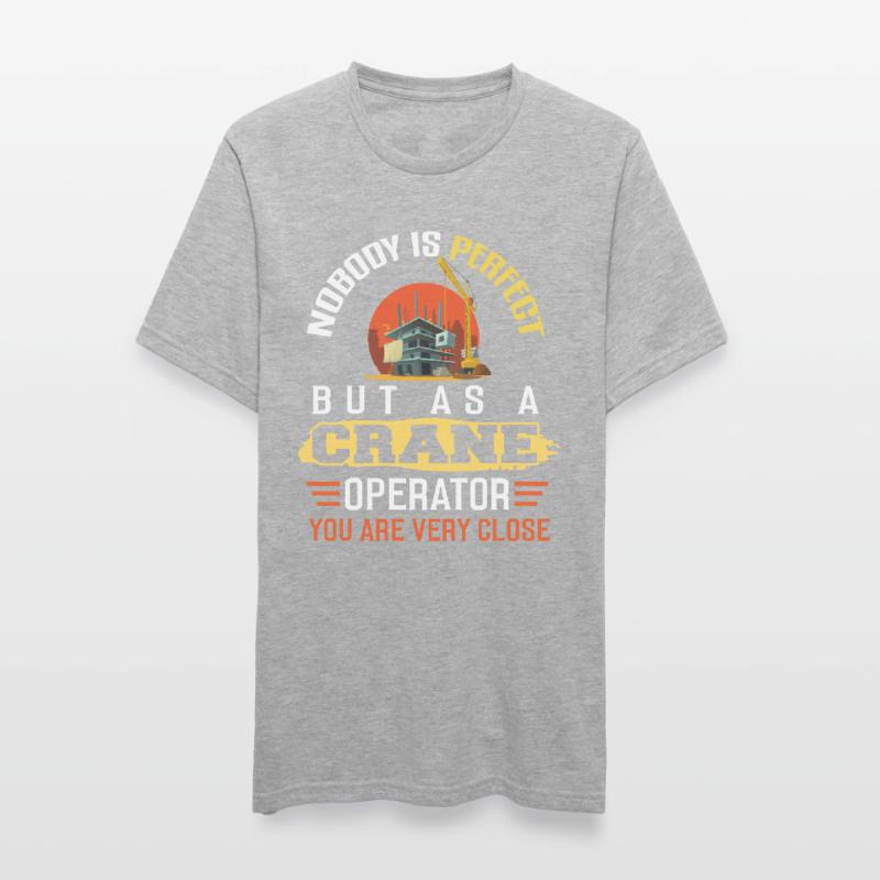 Crane operator Crane operator construction site work Unisex Polycotton T-Shirt