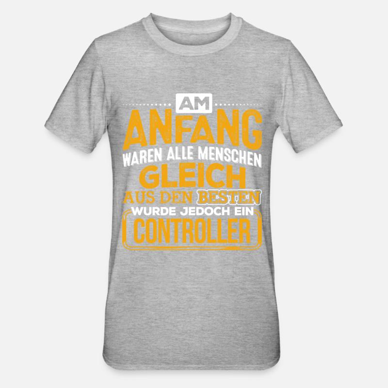 CONTROLLER - Der Beste - Unisex Polycotton T-Shirt - Grau meliert