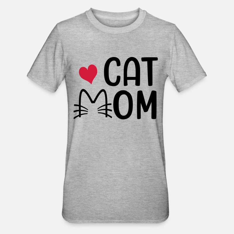 Chatmama - T-shirt polycoton Unisexe - gris chiné