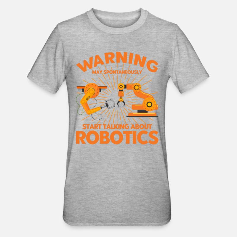 Technology Robotics Engineer Engineer Teacher - Unisex Polycotton T-Shirt - heather grey