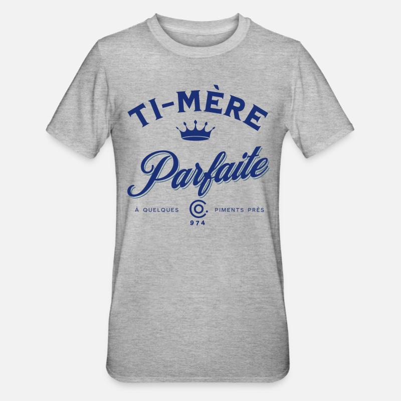 Te Mère Parfaite - T-shirt polycoton Unisexe - gris chiné