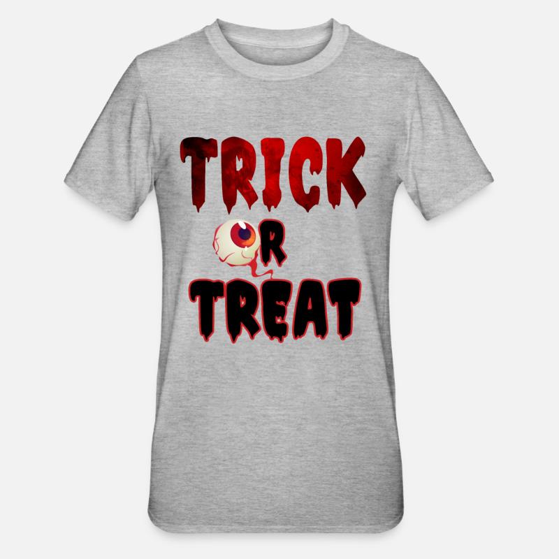 Süßes oder Saures - Unisex Polycotton T-Shirt - Grau meliert