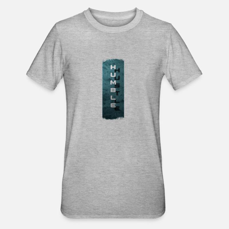 Subtile ambitioner: Ydmyg trængsel - Unisex polycotton T-shirt - grå meleret