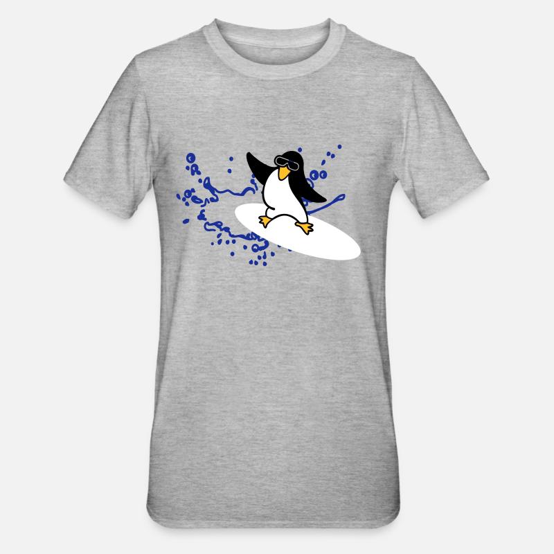 Éclaboussures d'eau / Water splashing (1c) - T-shirt polycoton Unisexe - gris chiné