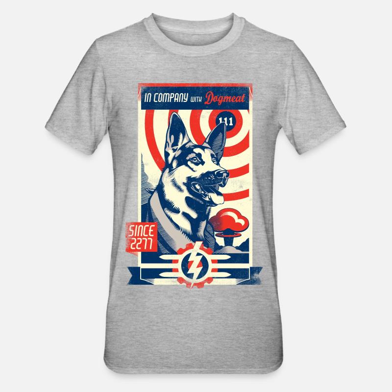 En compagnie de - T-shirt polycoton Unisexe - gris chiné