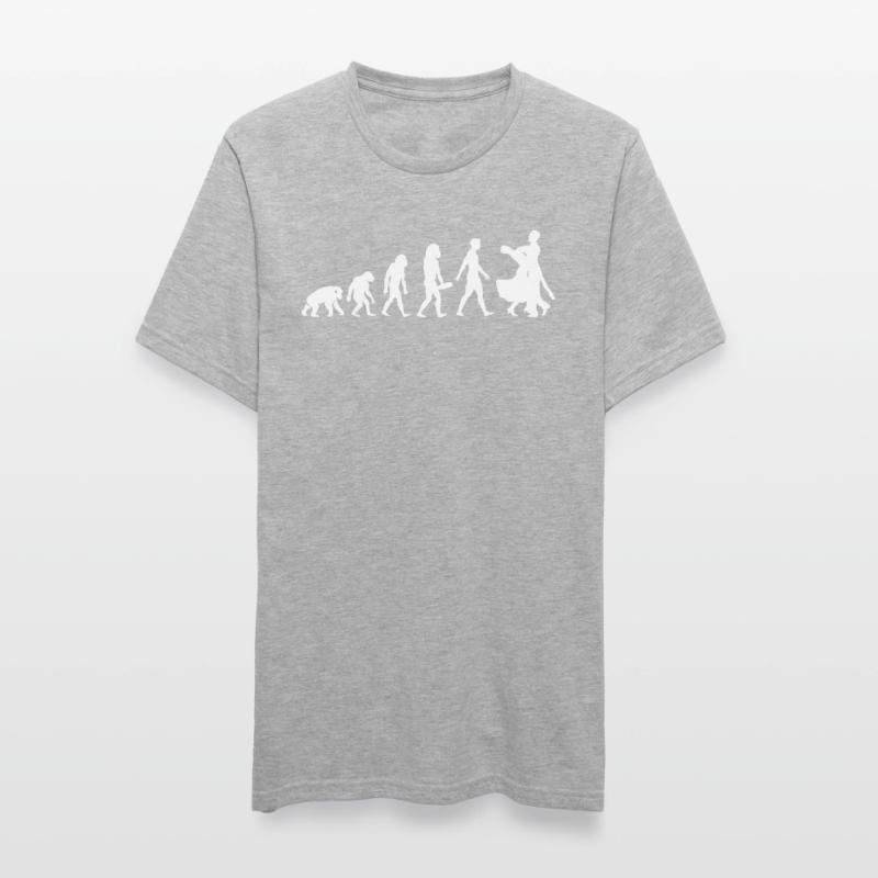 Evolution Danse Danse Drôle de conception Danse Sport de danse T-shirt polycoton Unisexe