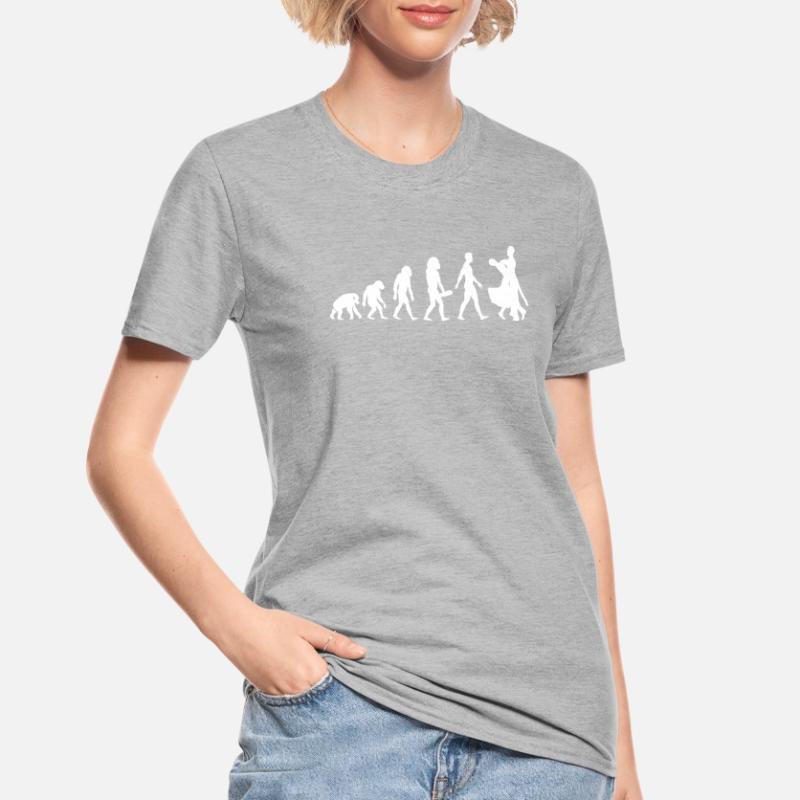 Evolution Danse Danse Drôle de conception Danse Sport de danse T-shirt polycoton Unisexe