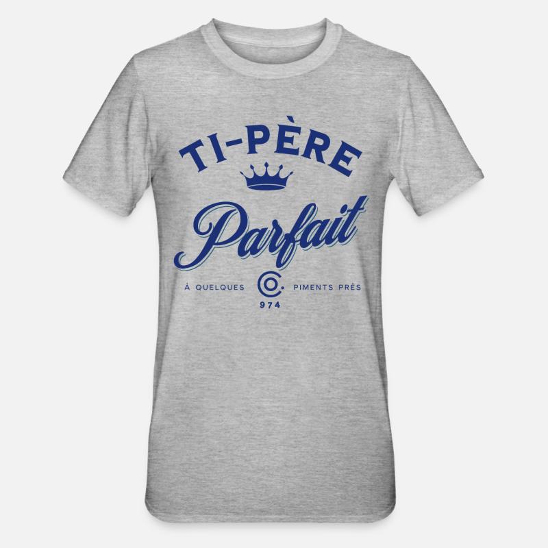 Te Père Parfait - T-shirt polycoton Unisexe - gris chiné