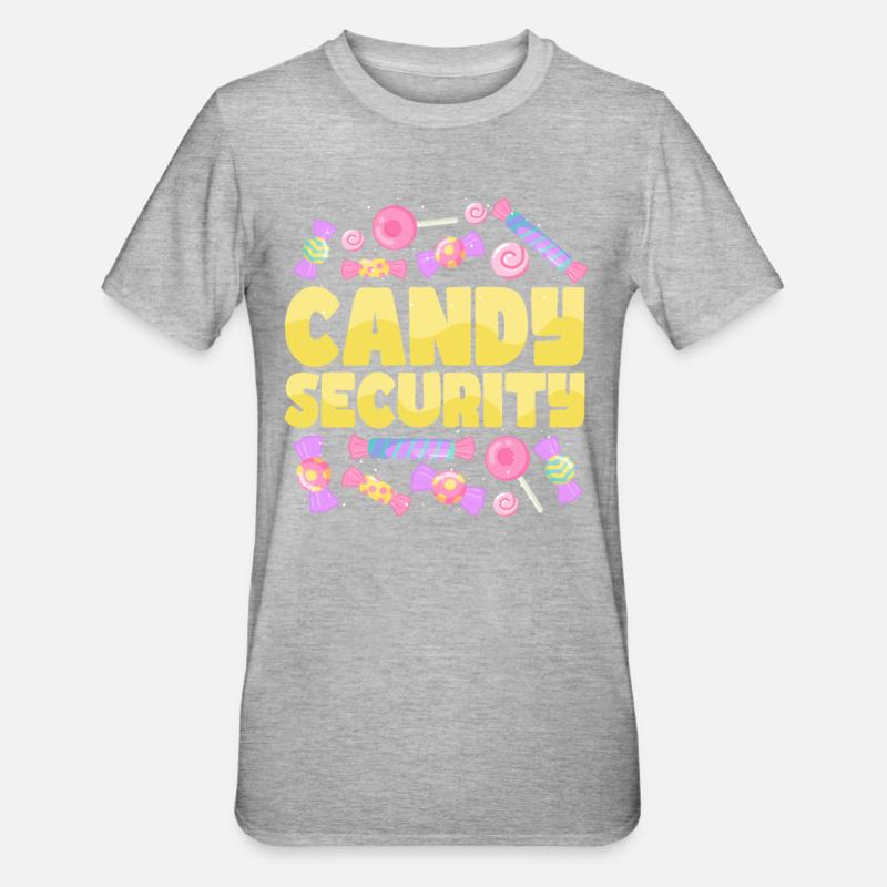 Sweets Sugar Candy Sécurité - T-shirt polycoton Unisexe - gris chiné