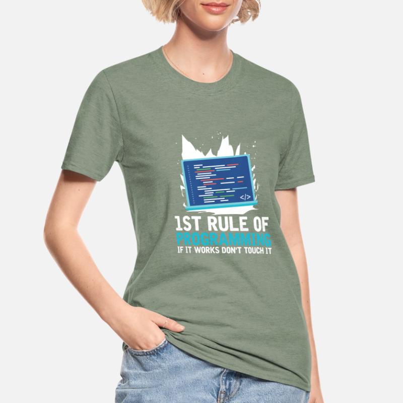 Programmierer Coder Software Entwickler Unisex Polycotton T-Shirt