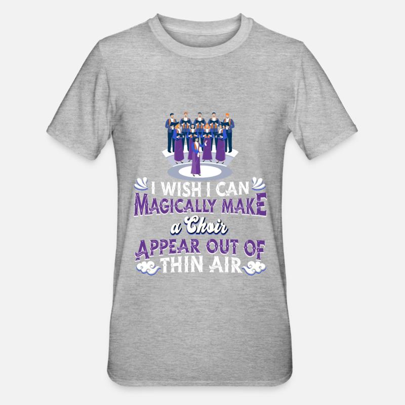 Chanteurs de chœur - T-shirt polycoton Unisexe - gris chiné